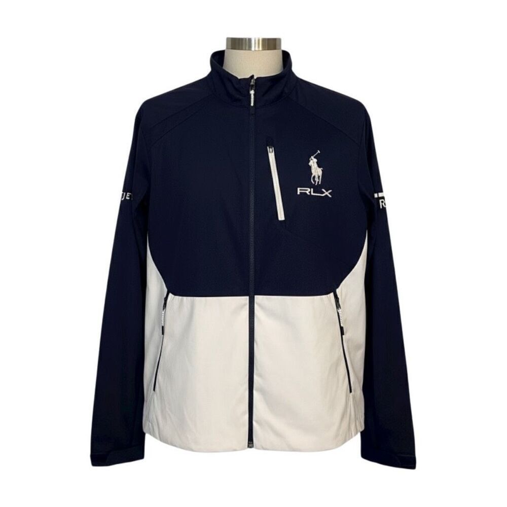 Polo Ralph Lauren RLX Big Pony Full Zip Water Resistant Rain Jacket L